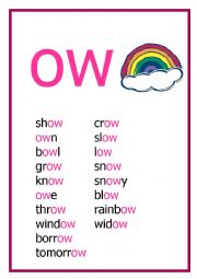 OW Reading Flashcard