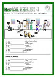 English Worksheet: Medical English (3/8)