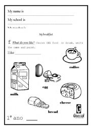 English Worksheet: Breakfast