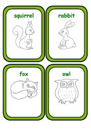 English Worksheet: Forest Animals Part 1(3)
