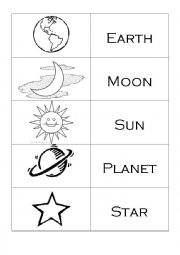 English Worksheet: space