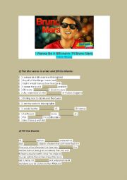 English Worksheet:  I Wanna Be A Billionaire (Ft Bruno Mars) - Travie Mccoy 