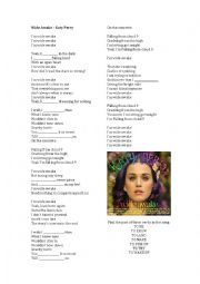 English Worksheet: Katy Perry - Wide awake