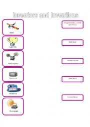English Worksheet: Inventors and Inventions