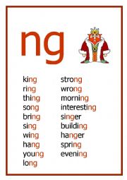 NG Reading flashcard