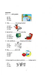 English Worksheet: present simple