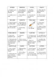 English Worksheet: False Friends Game