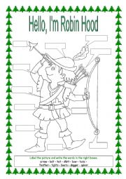 English Worksheet: Robin Hood