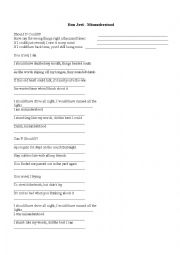 English Worksheet: Misunderstood - Bon Jove