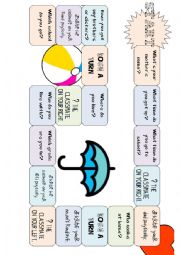 English Worksheet: Practice game for Young lerners 