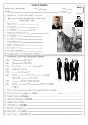 English Worksheet: Simple Past _ was/were_biographies