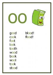 English Worksheet: OO Reading flashcard