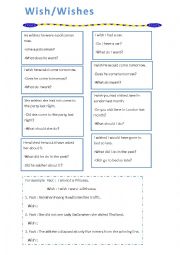 English Worksheet: Wish