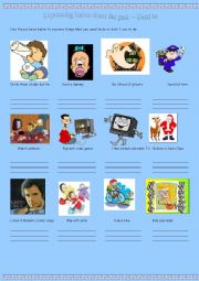 English Worksheet: Expressing habits from the past - Used to