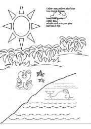 English Worksheet: Color ME