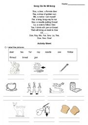 Do Re Mi Song Worksheet