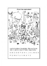 English Worksheet: My ABC book