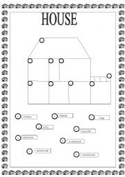 English Worksheet: ROOMS IN A HOUSE