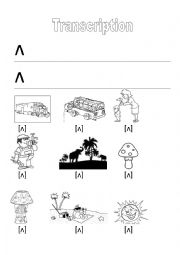 English Worksheet: A ws to teach transcription 2/7