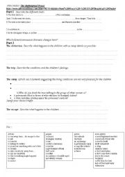 English Worksheet: rabbitproof fence  trailer worksheet