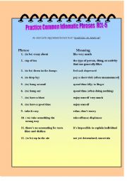 Practice Common Idomatic Phrases RCL-5