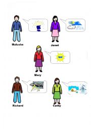 English Worksheet: What are they saying?