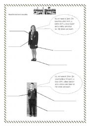 English Worksheet: school uniform