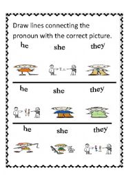 personal pronouns he, she, I, they (2)