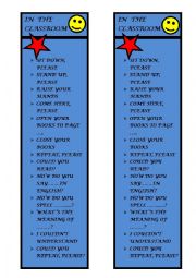 English Worksheet: bookmark