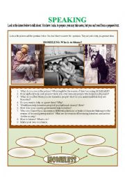 English Worksheet: Homeless: who is to blame?