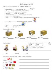 English Worksheet: revision worksheet part 2