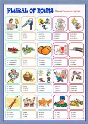 English Worksheet: Plural of Nouns