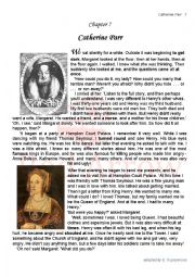 English Worksheet: Henry the VIII and his 6 wives. Chapter 7. The Last