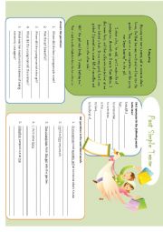 English Worksheet: Funny story in Past Simple
