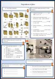 English Worksheet: Prepositions of Place worksheet (Business English)