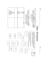 English Worksheet: Subject - Verb Agreement