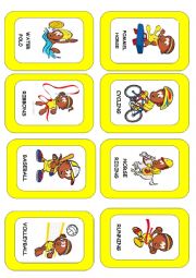 Sports and games flash-card. (3/3)