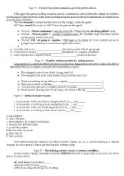 English Worksheet: Review exercises - Book Passages 1 Unit 7, 8 and 9 .