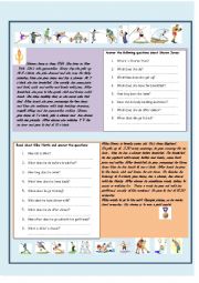 English Worksheet: Olympic Games - Sharon and Mike