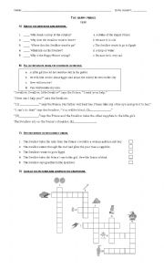 English Worksheet: The Happy Prince - Final test