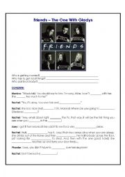 English Worksheet: Friends - The One With Gladys