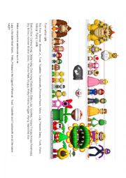 English Worksheet: Super Mario Line Up!