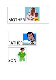 English Worksheet: Family flashcards