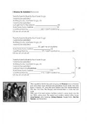 English Worksheet: I WANNA BE SEDATED - RAMONES