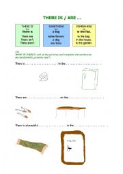 English Worksheet: THERE IS/ARE WORKSHEET