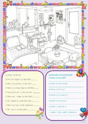 English Worksheet: PREPOSITIONS OF PLACE 