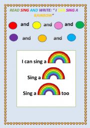 I can sing a rainbow