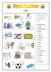 Olympic Games Vocabulary worksheet