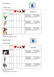 English Worksheet: Pairwork Superheroes