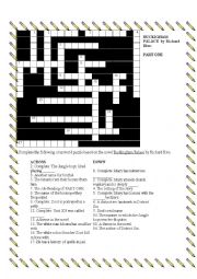English Worksheet: Buckingham Palace: Crossword Puzzle